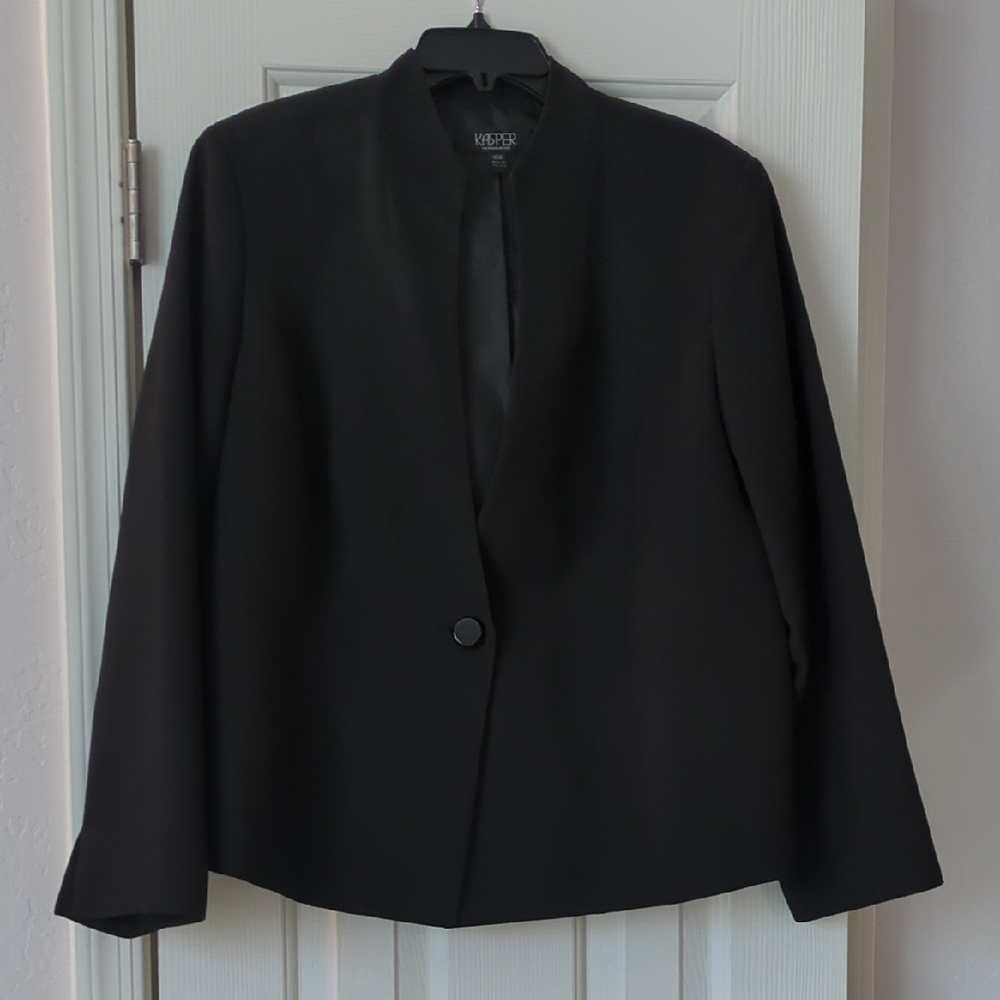 Kasper Black Minimalist Women's Blazer